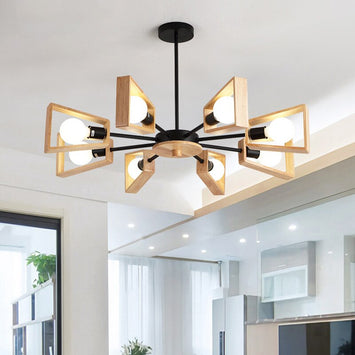 Solid wood bedroom Chandelier 🌍