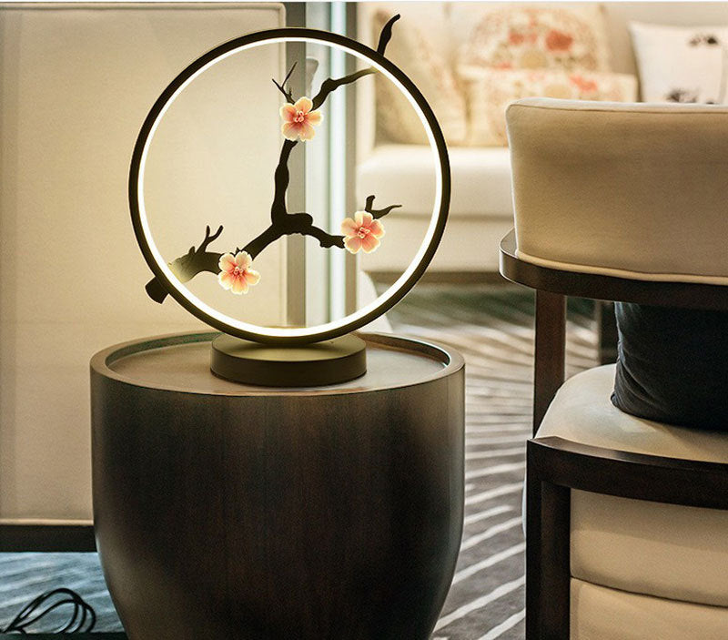 Chinese Ceramic LED Table Lamp