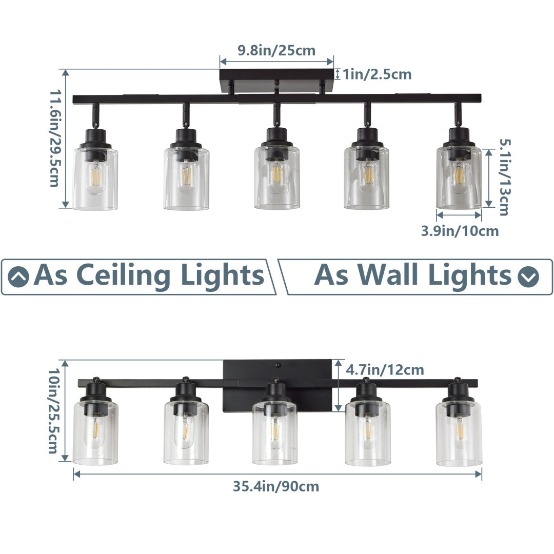 modern farmhouse 5-lamp