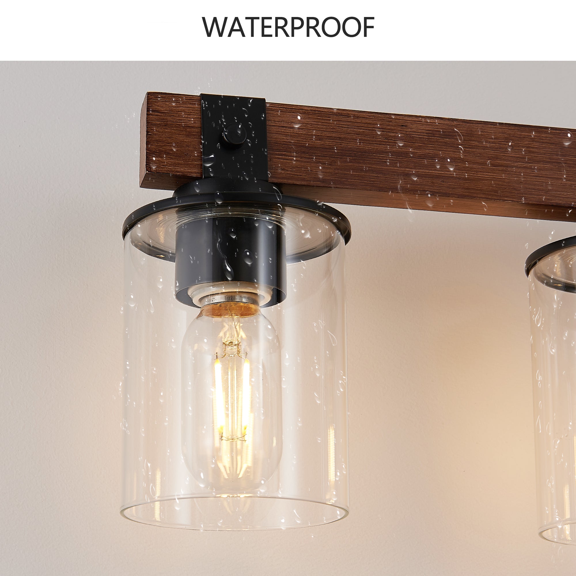 50" Rustic 7-Light Vanity Light