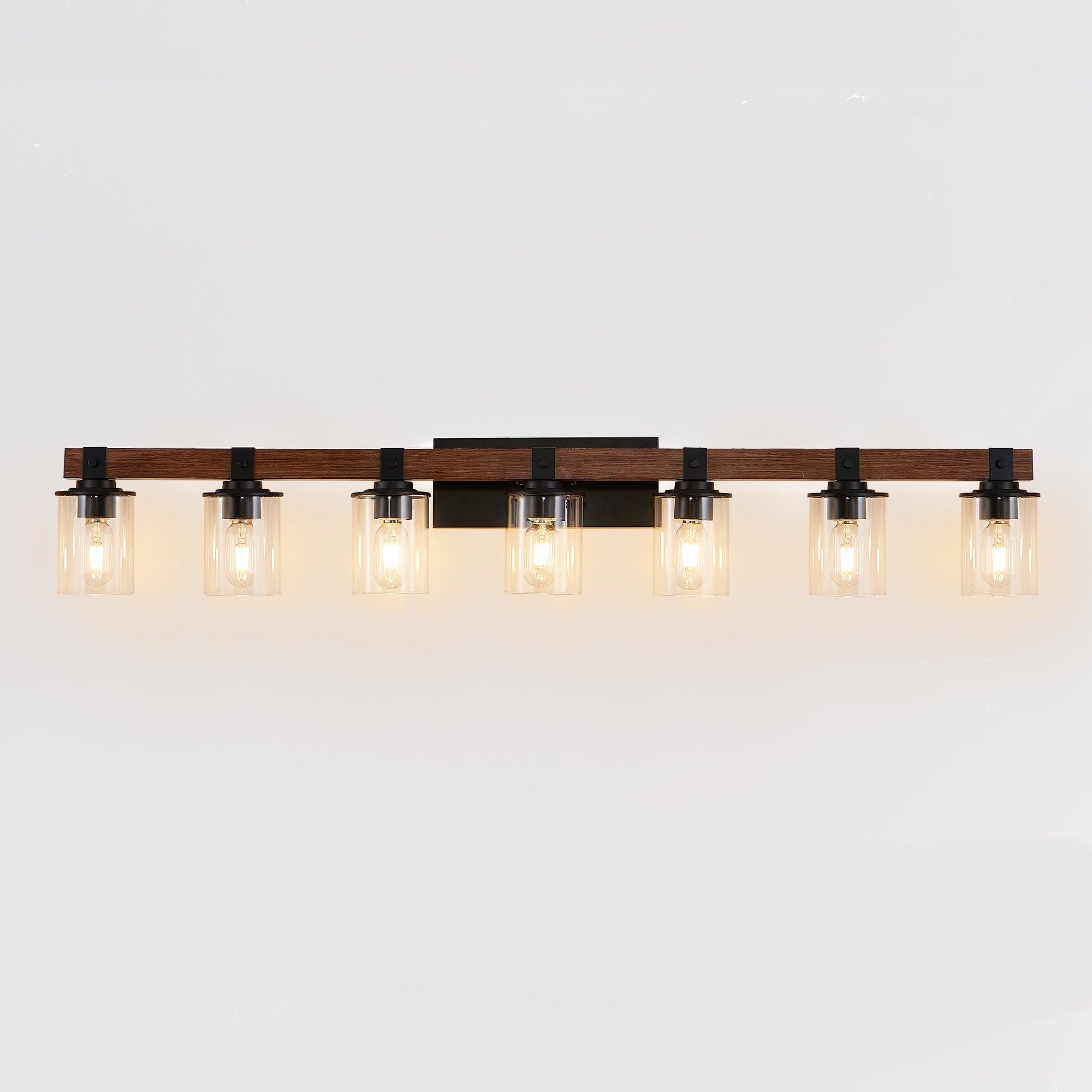 50" Rustic 7-Light Vanity Light