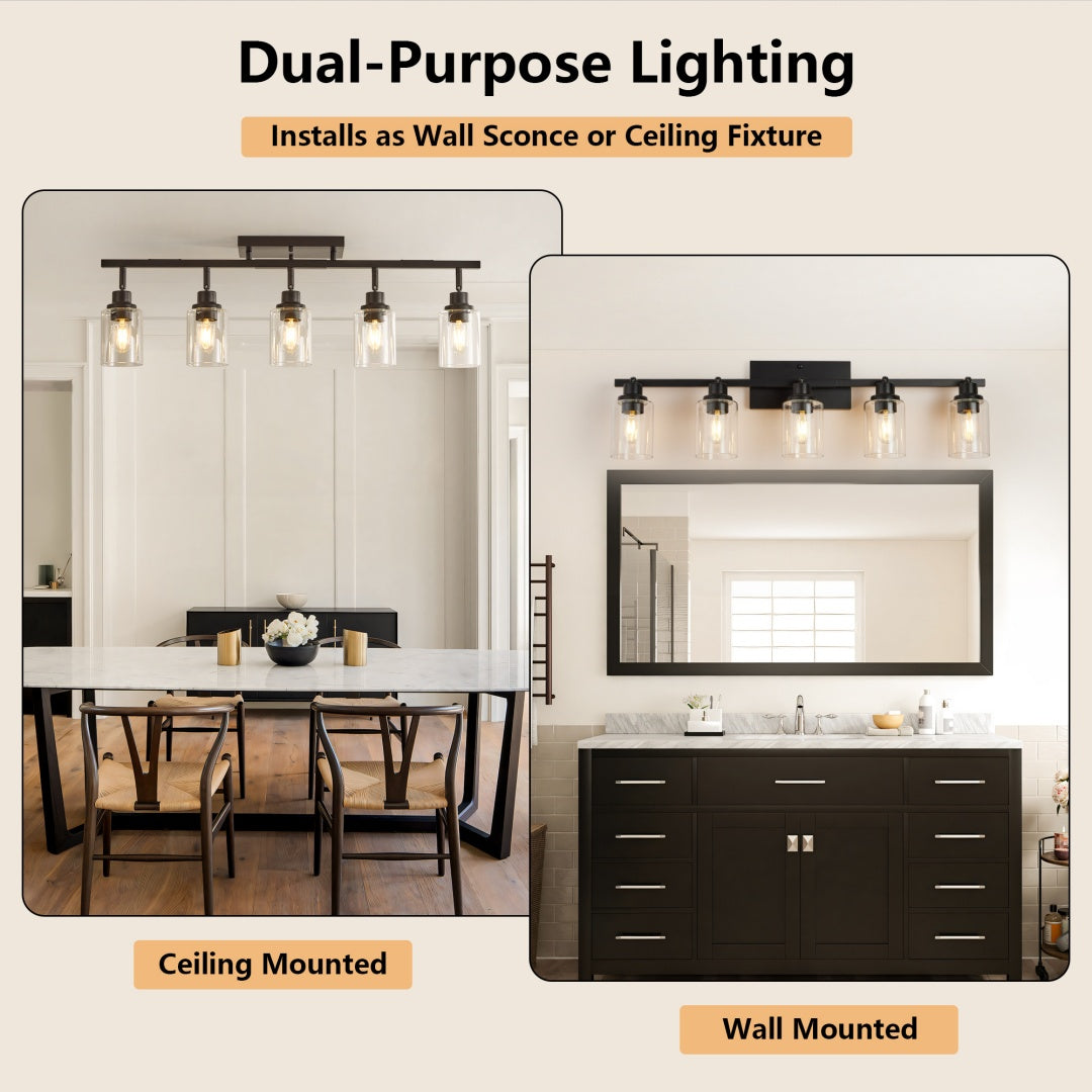modern farmhouse 5-lamp
