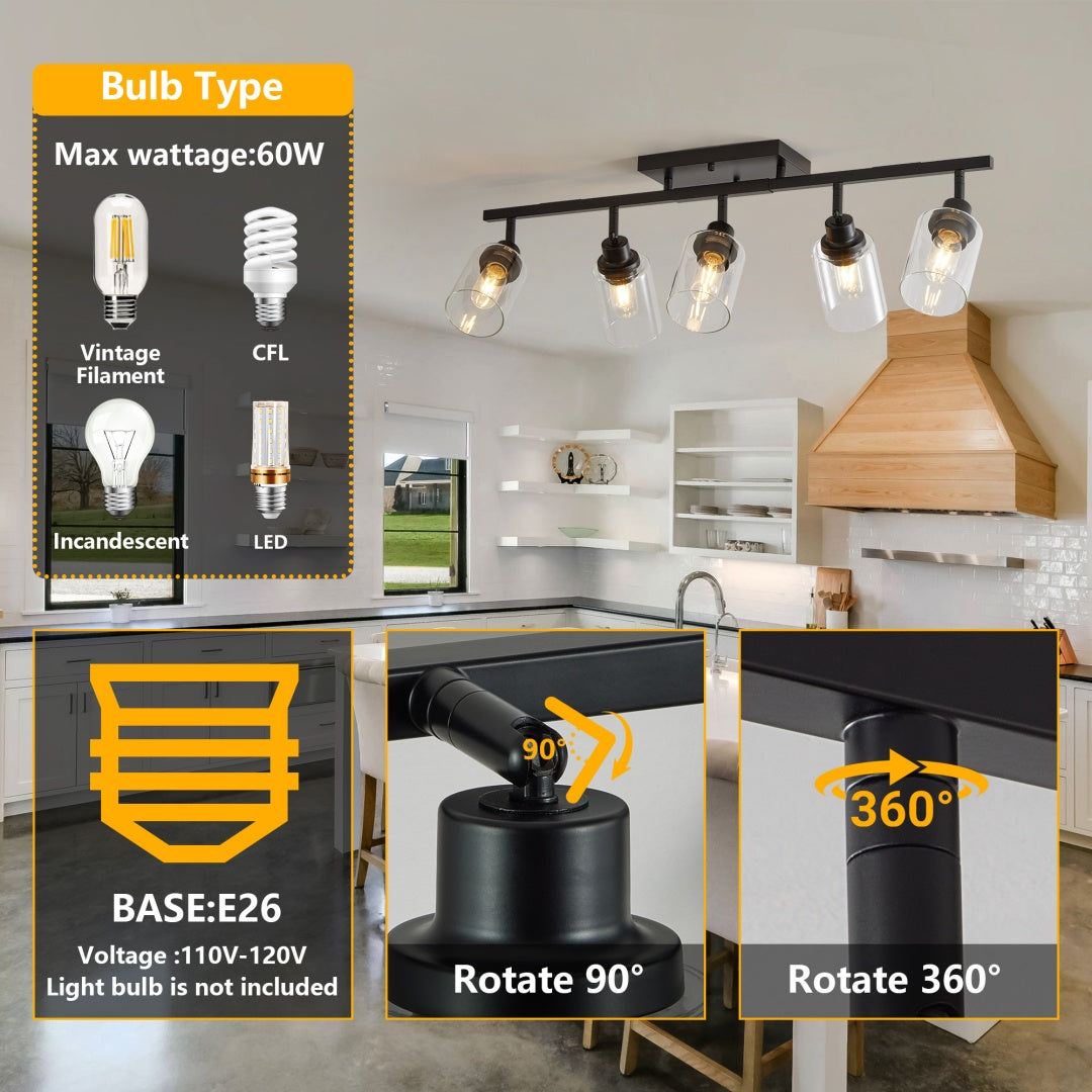 modern farmhouse 5-lamp