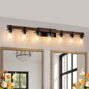 50" Rustic 7-Light Vanity Light